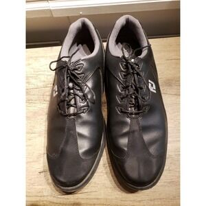 FootJoy SPORT LT Golf Size‎ 11 SHOES 58038 BLACK Leather WATERPROOF Soft Spike
